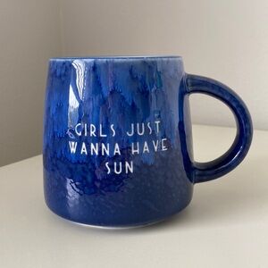 Watery Blues Girls Just Wanna Have Sun Heavyweight Coffee Mug Cup place & time